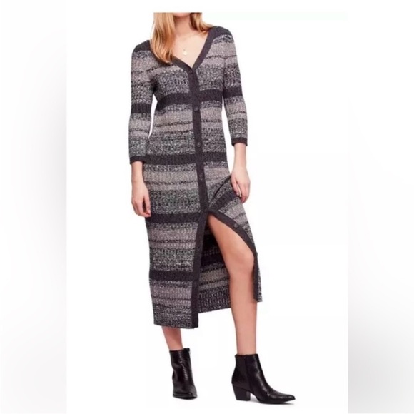 NWT Free People Cozy Up Cardigan Maxi Dress | XS - Picture 7 of 7